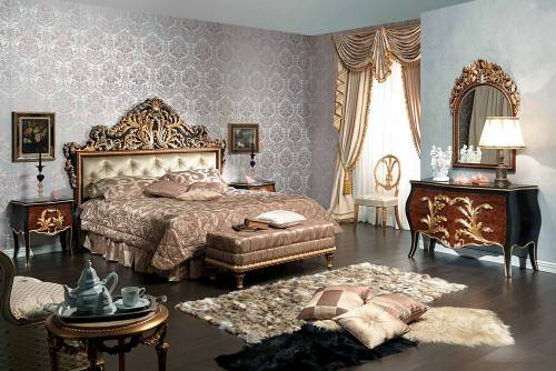 интерьер спальни в классическом стиле