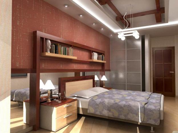 Дизайн небольшой спальни с диваном